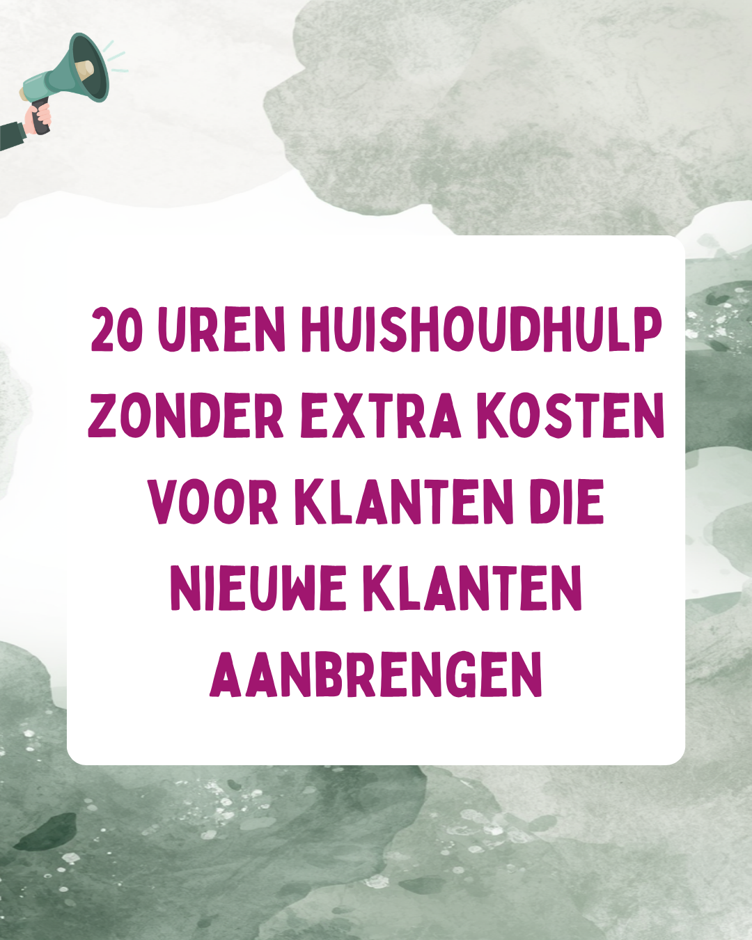 poetshulp zonder administratiekosten